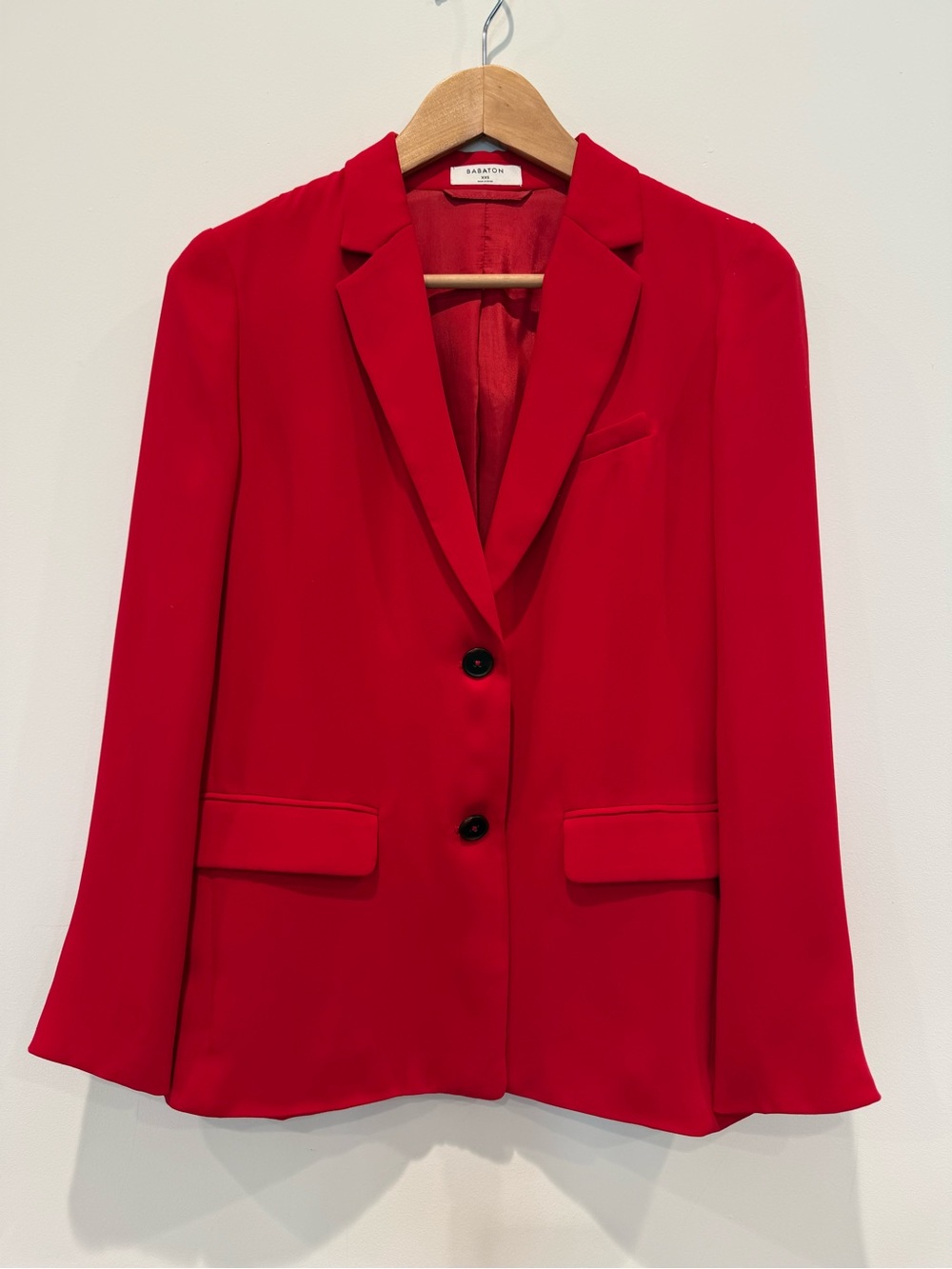 Aritzia Babaton Red Tailored Two Button Blazer XXS